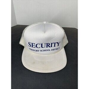 Vintage Newport School District Security 80s Trucker Cap, Perry County,PA